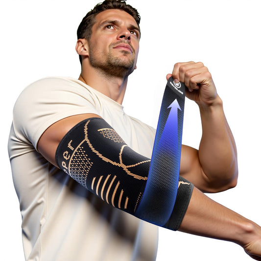 Copper-Infused Elbow Brace for Tendonitis and Tennis Elbow for Men & Women