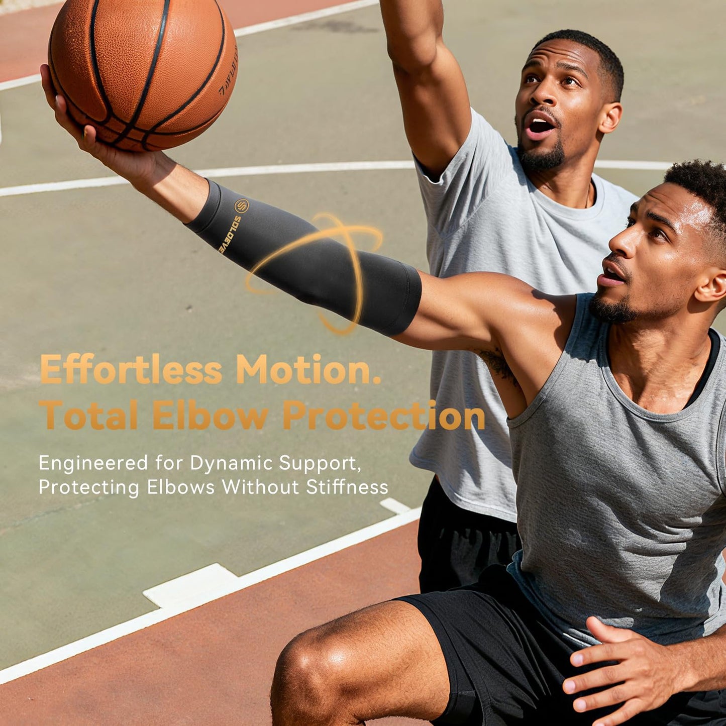 Copper-Infused Elbow Compression Sleeve for Men & Women