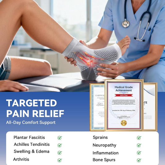 3 Pairs Neuropathy Socks for Women & Men