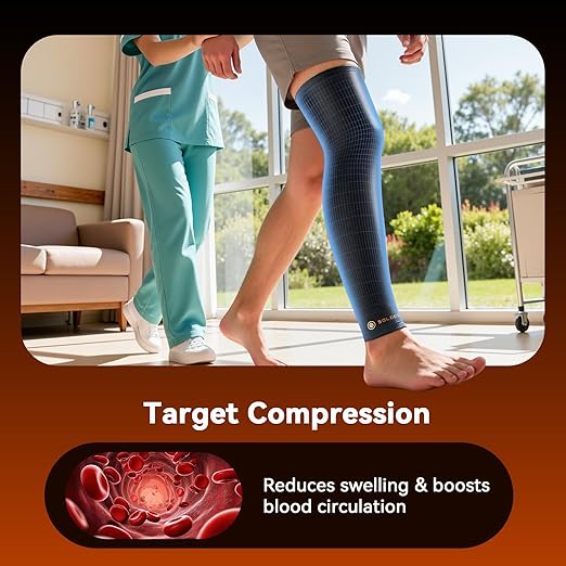 Copper Leg Compression Sleeve for Men & Women