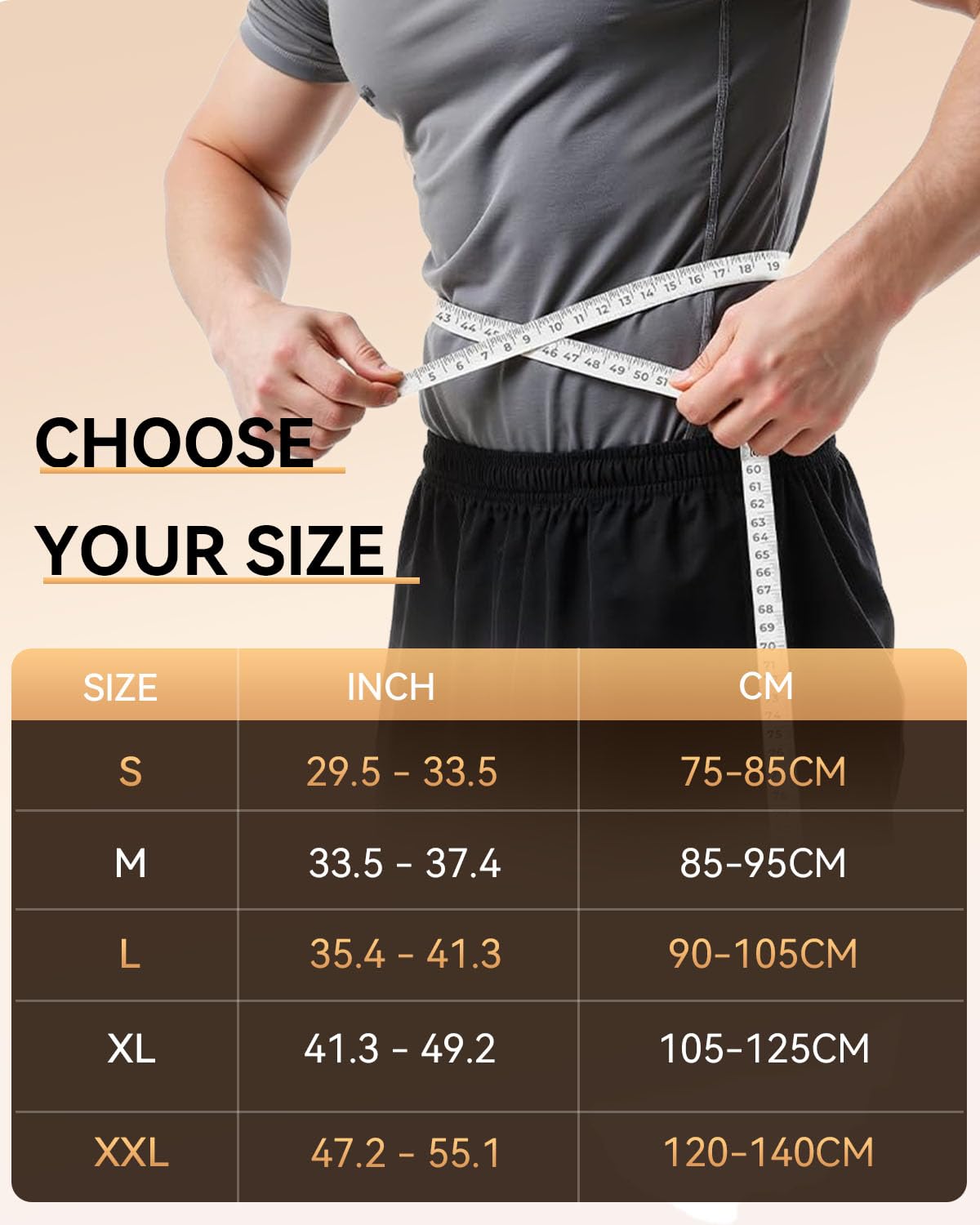 SOLOEVER Copper-Infused Back Brace for Men Lower Back Pain Relief