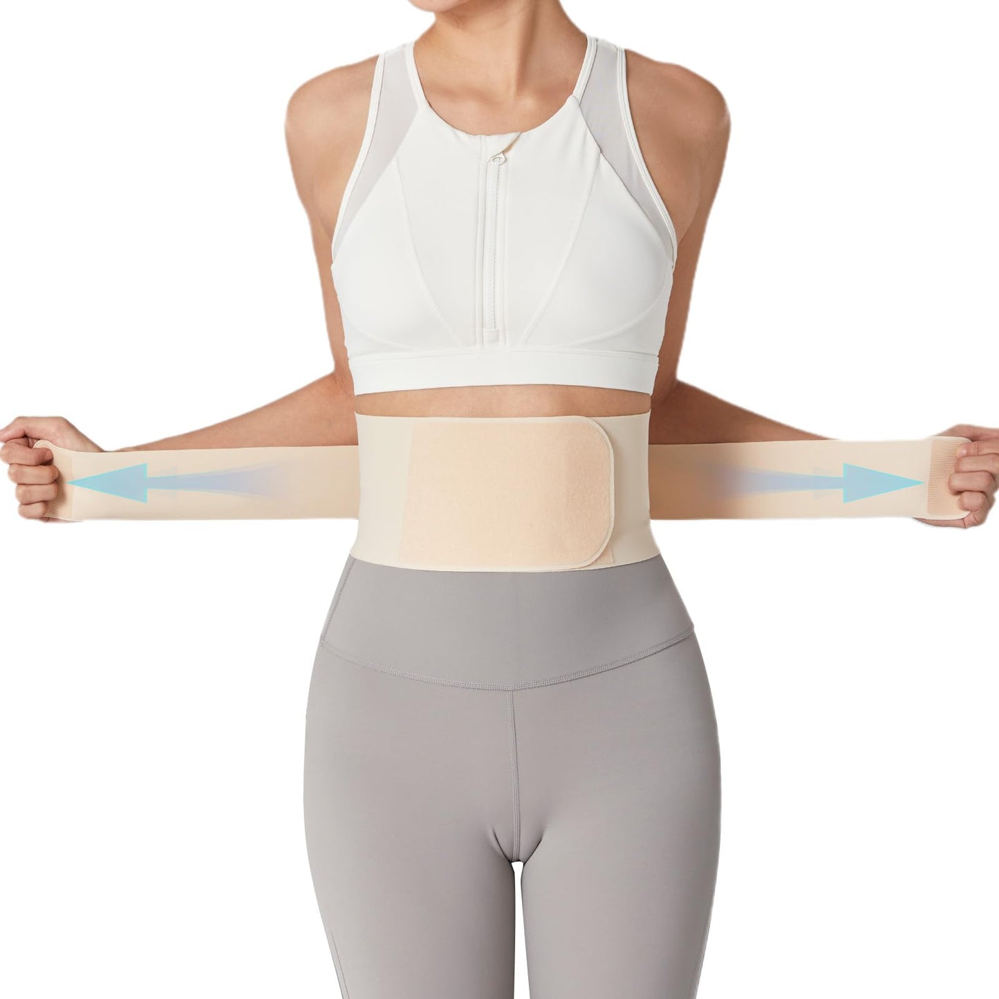 Ultra Thin Back Brace for Lower Back, Breathable Lightweight Back Brace for Women & Men