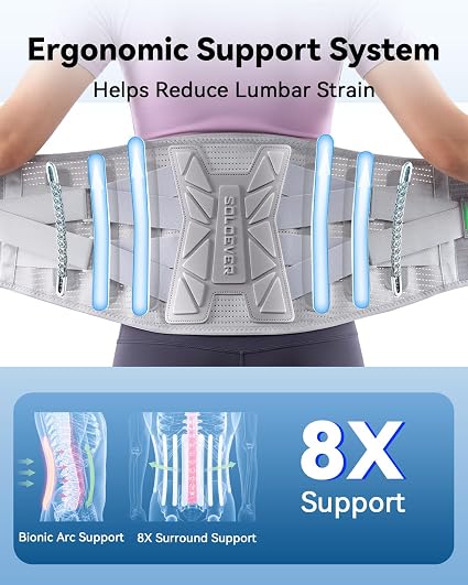 Medical-Grade Back Brace for Lower Back Pain Relief