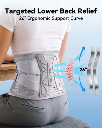 Medical-Grade Back Brace for Lower Back Pain Relief