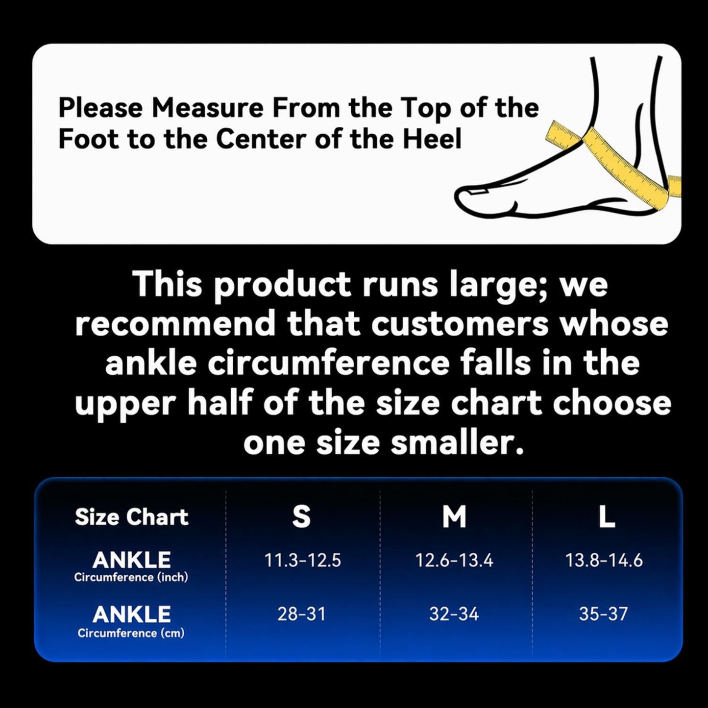 Upgraded Ankle Brace for Sprained Ankle