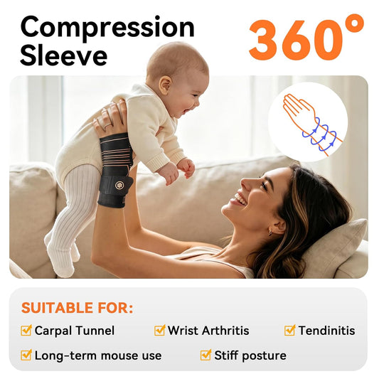 Copper Ultra-Light Wrist Compression Sleeve for Women and Men