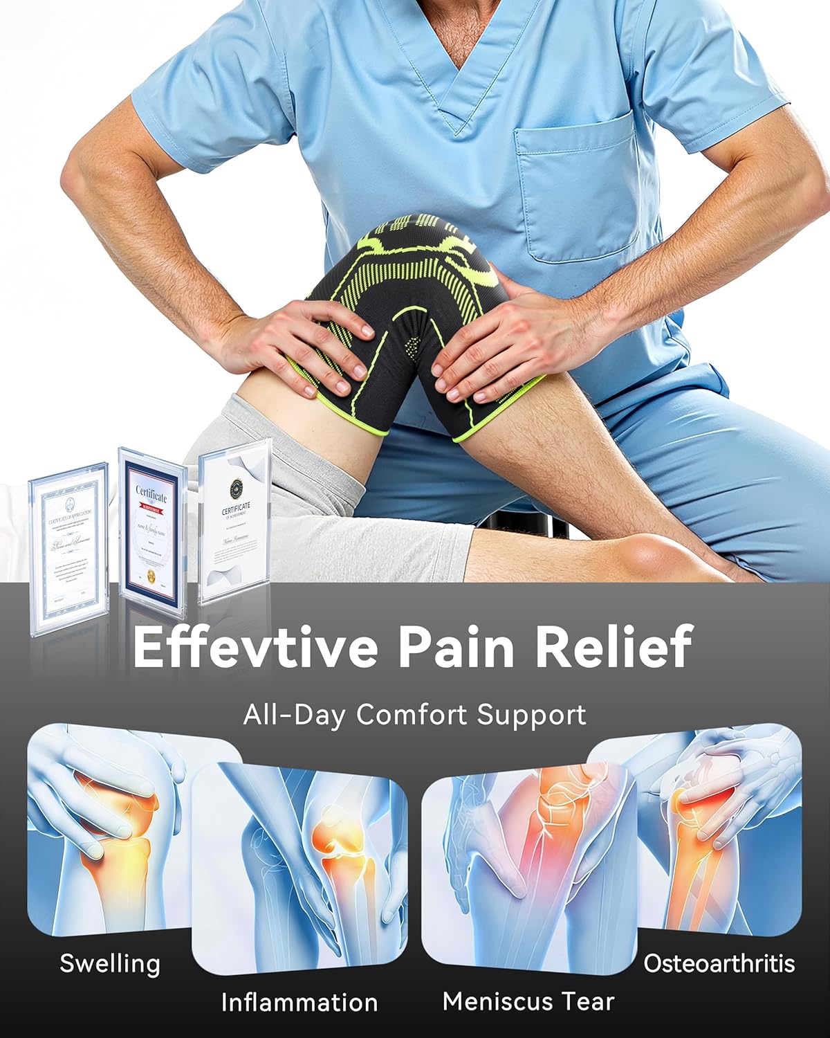Soloever Knee Brace for Men & Women