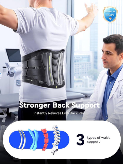 Ultra Breathable Back Brace for Lower Back Pain