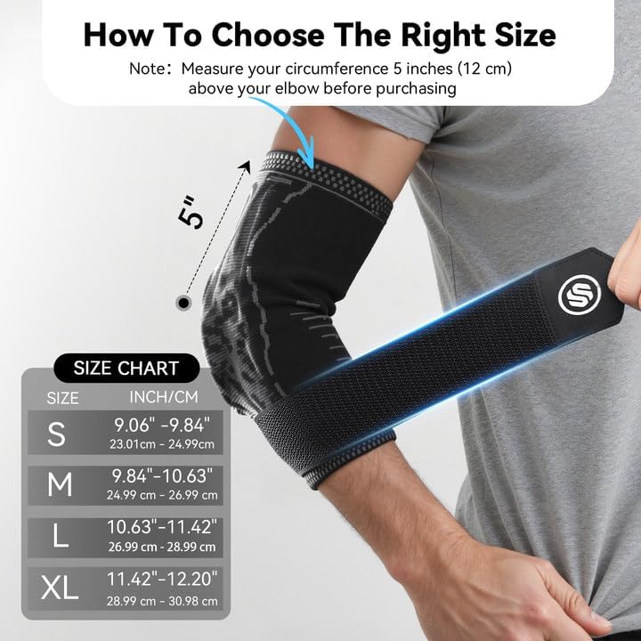 Elbow Compression Sleeve for Tendonitis , Bursitis
