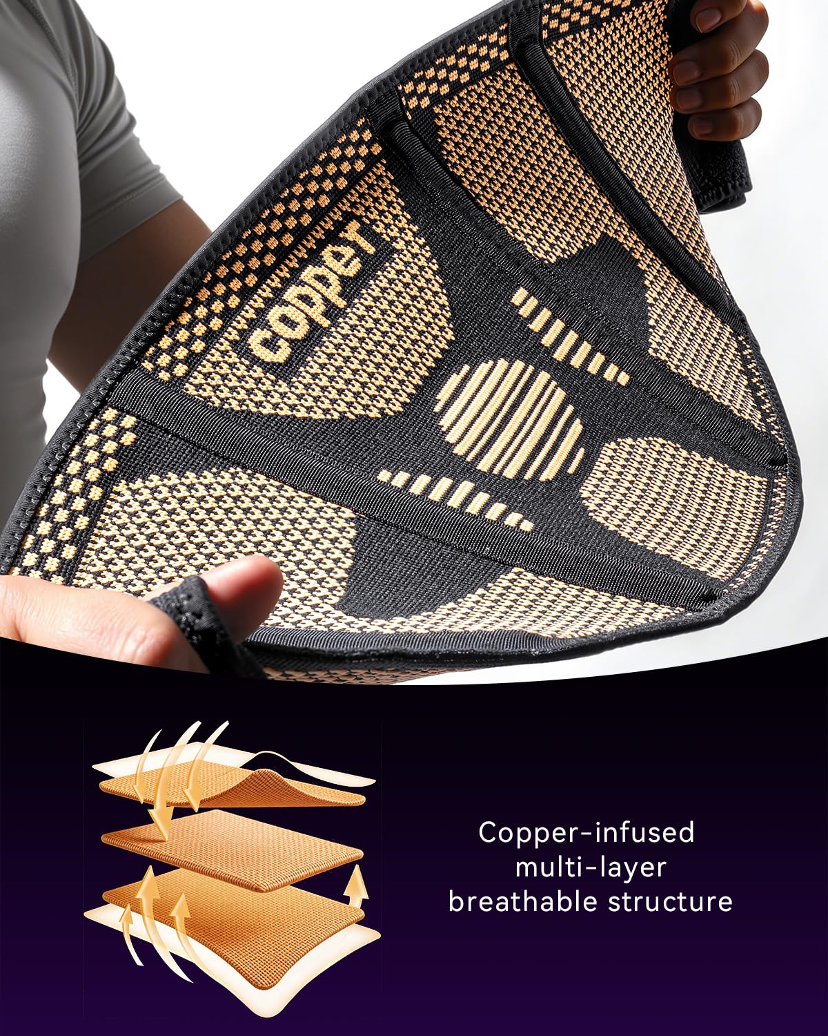 Fajas de cobre SOLOEVER para el dolor lumbar 