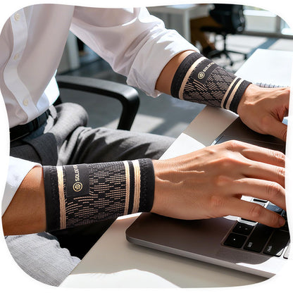 Copper Wrist Compression Sleeve 1 Pair