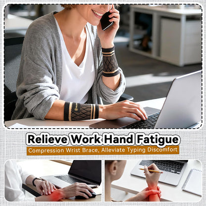 Copper Wrist Compression Sleeve 1 Pair