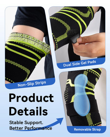 Elbow Brace for Tennis Elbow, Breathable Compression Elbow Sleeve