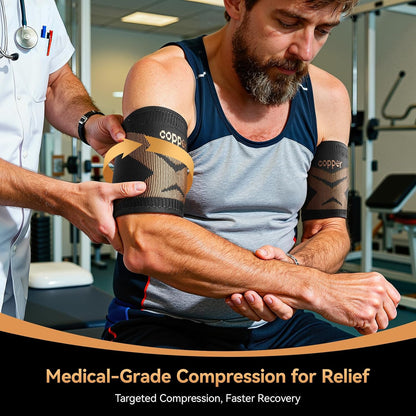 Copper-Infused Bicep Tendonitis Brace 1 Pair