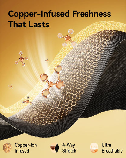 Copper-Infused Thigh Compression Sleeves 1 Pair