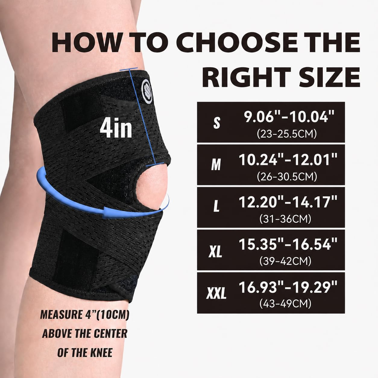 Knee Brace with Side Stabilizers for Knee Pain