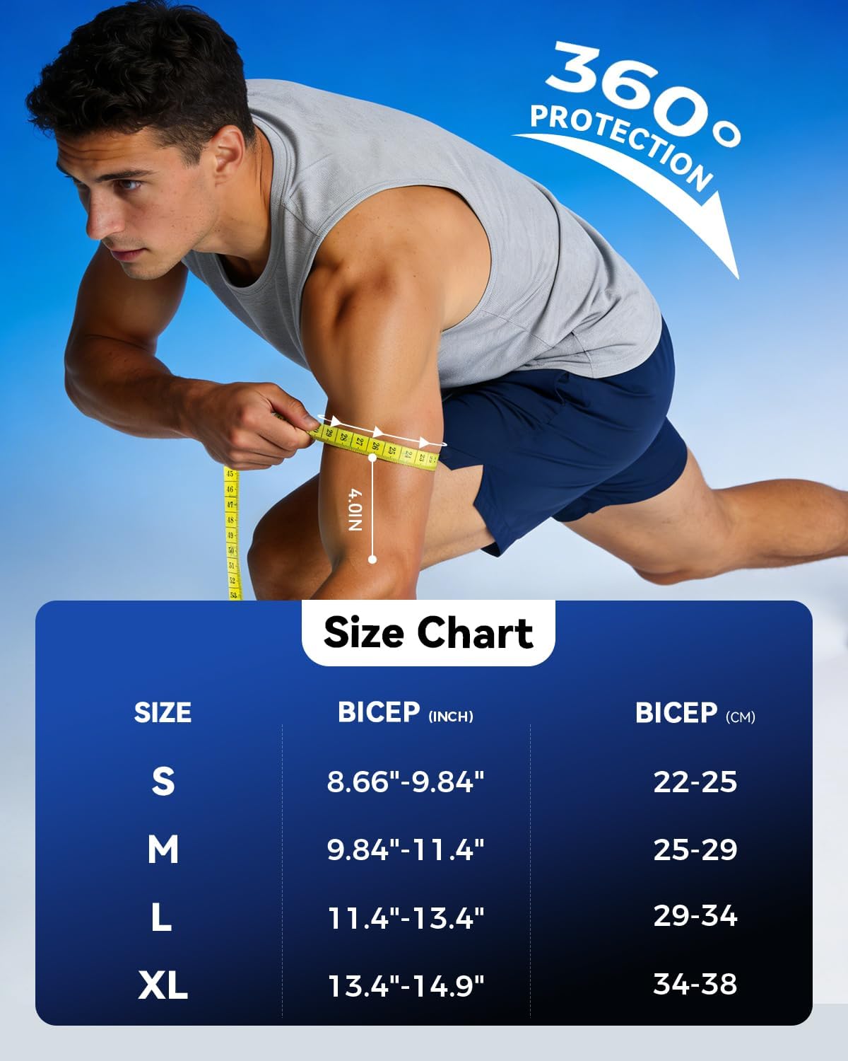 Copper-Infused Elbow Brace for Tendonitis and Tennis Elbow for Men ＆ Women