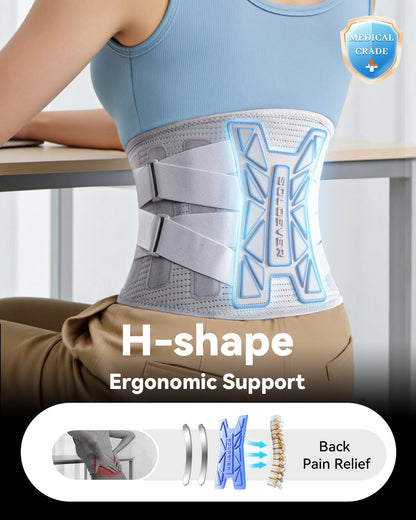 Medical-Grade Back Brace for Lower Back Pain Relief