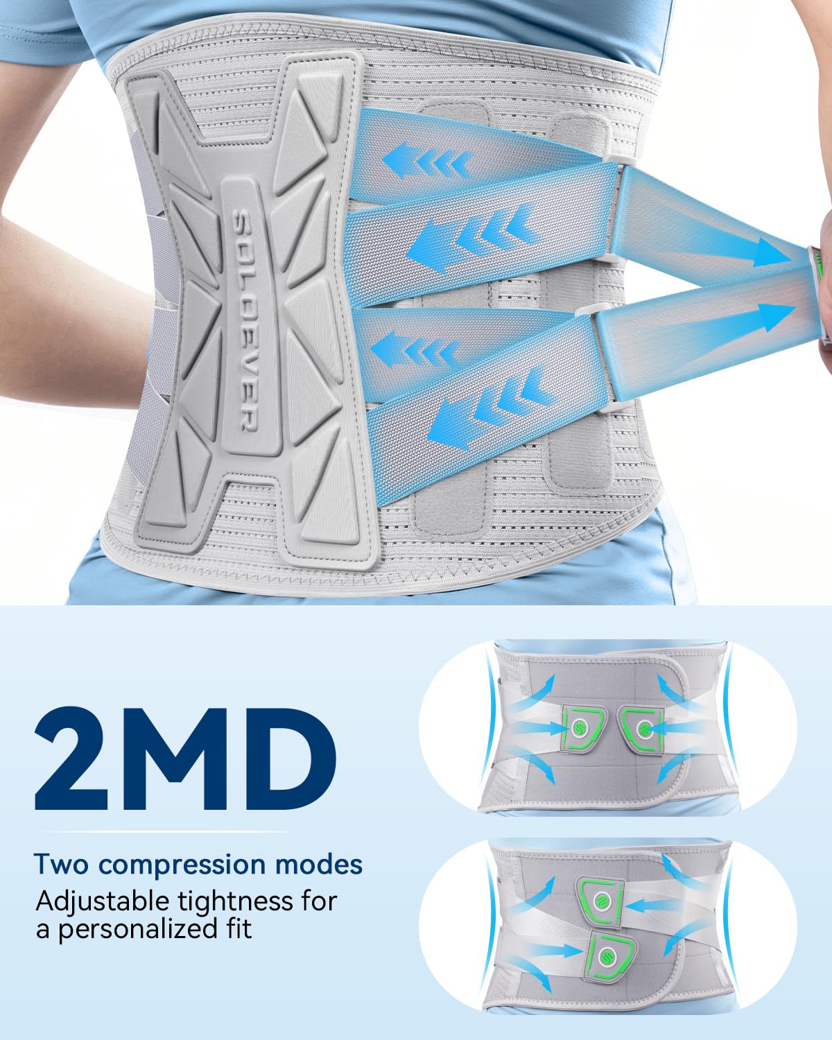 Medical-Grade Back Brace for Lower Back Pain Relief
